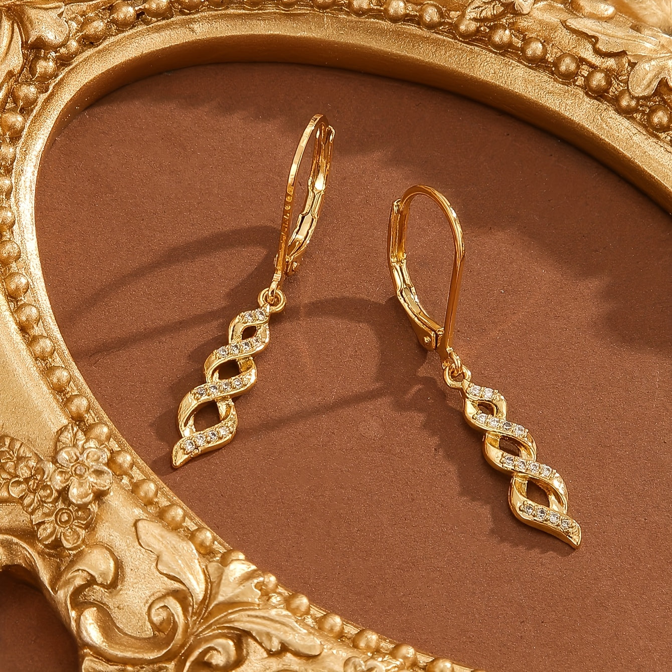 Shimmer Twist Ava Brincos | Ouro
