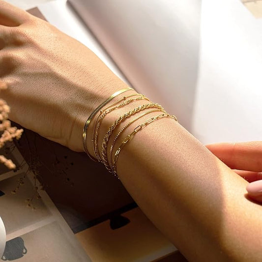 Isabella Vernetta conjunto de pulseiras | Ouro