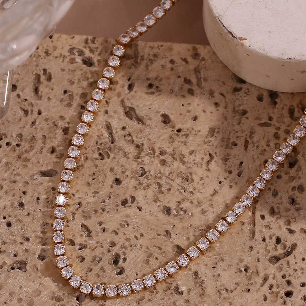 Isolde Diamante Tennis Colar