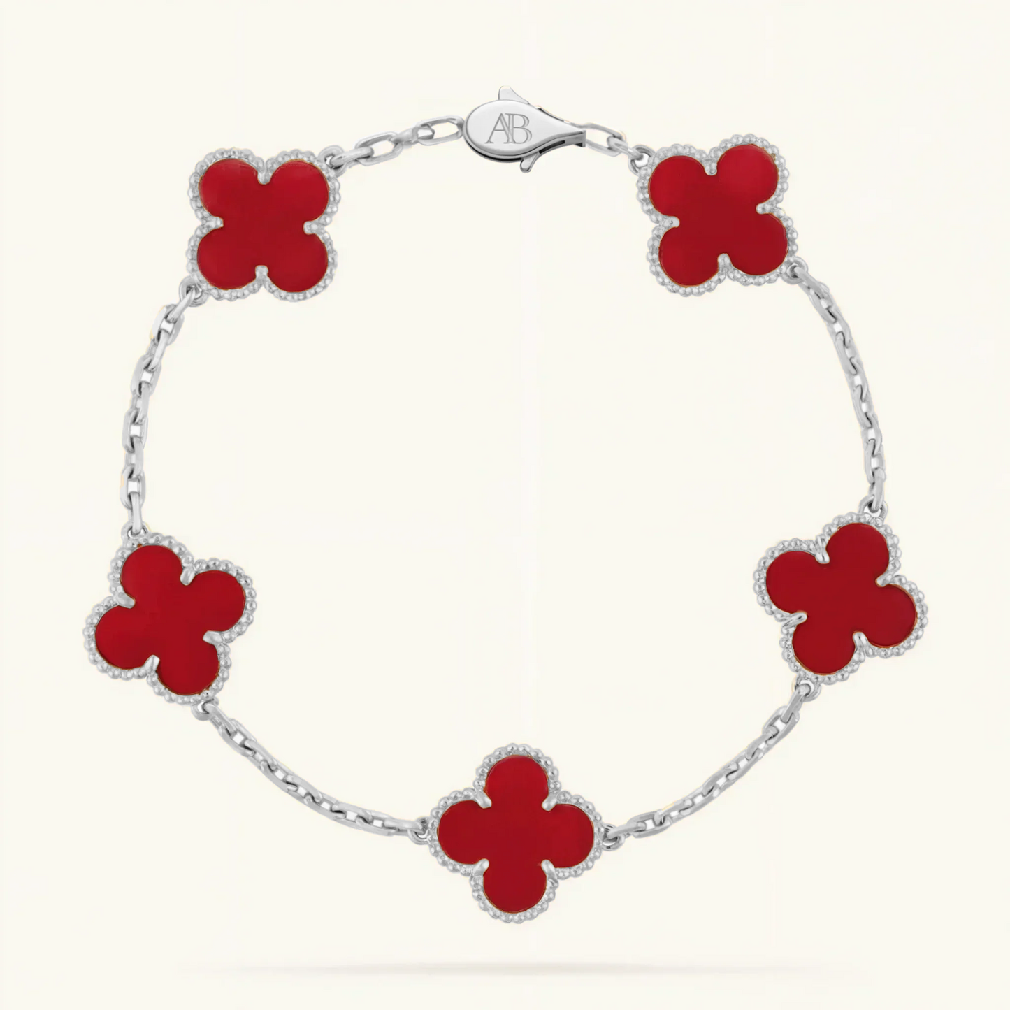 Clover Pulseira Red