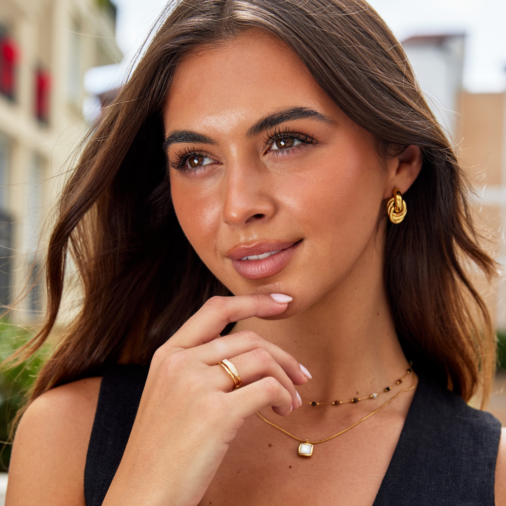 Ouro Sculptural Wrap Anel