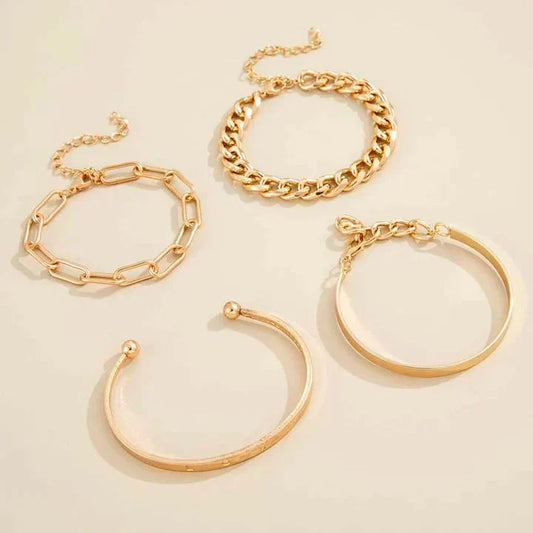 Elan Mercer Conjunto de Pulseiras | Ouro