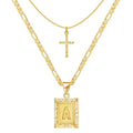 Cross Initial Conjunto de Colares | Ouro