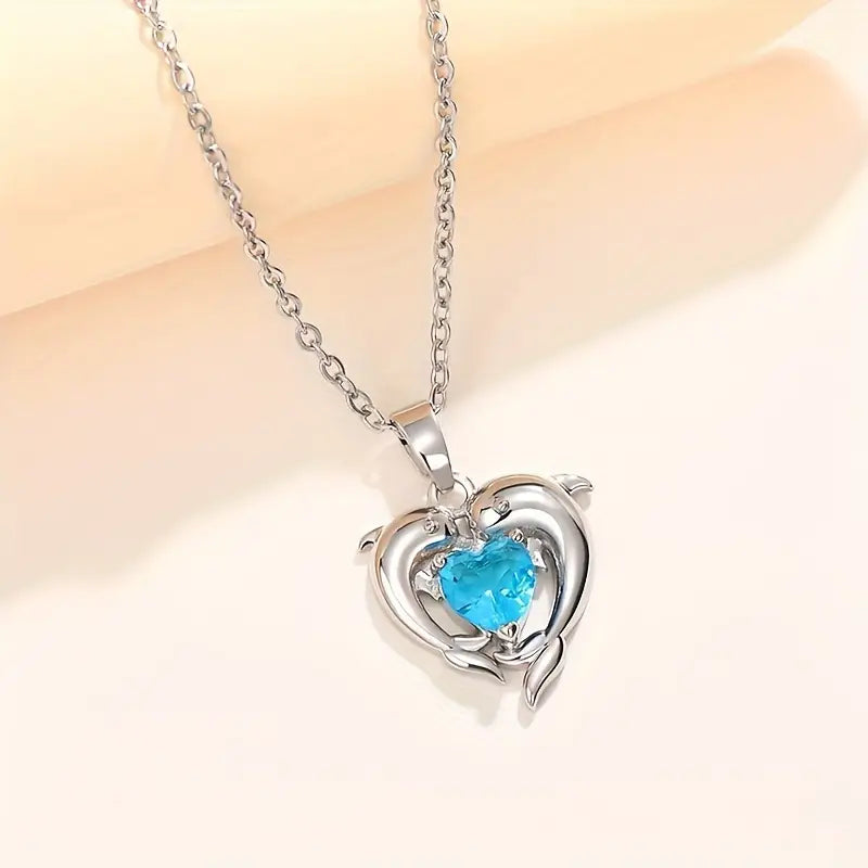 Oceanheart Twins Colar | Branco Ouro