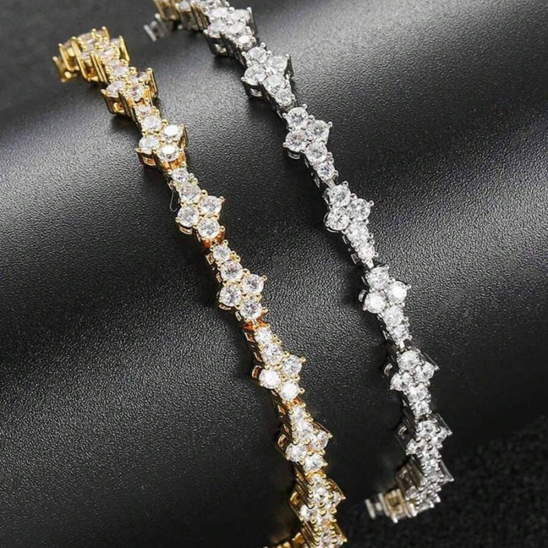 Classic Cluster Pulseira Tennis | Ouro
