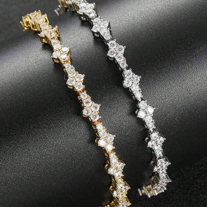 Classic Cluster Pulseira Tennis | Ouro