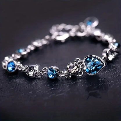Ocean Coração Glow Pulseira | Branco Ouro