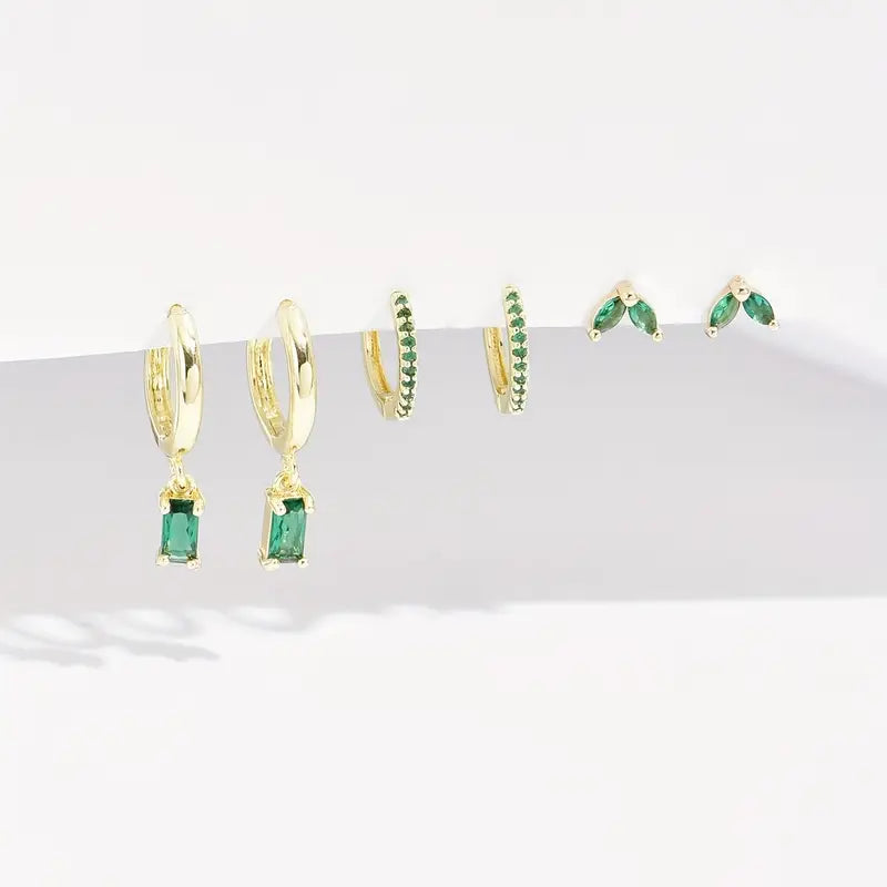 Fiorenza Viridelle Brincos Conjunto | Ouro