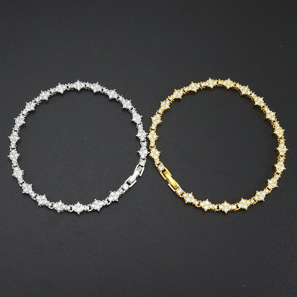 Classic Cluster Pulseira Tennis | Ouro