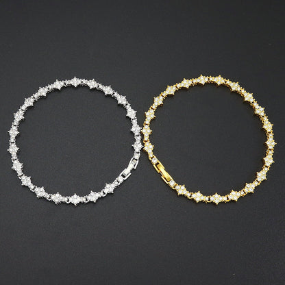 Classic Cluster Pulseira Tennis | Ouro