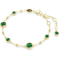 Dainty Esmeralda Pulseira | Ouro