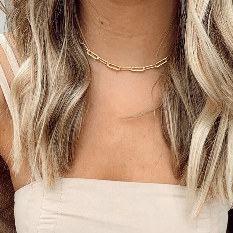 Archen Elegant Chain Colar | Ouro
