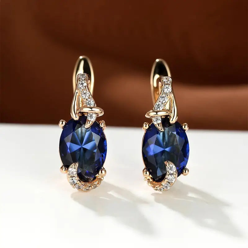 Royal Midnight Brincos Pendentes | Ouro
