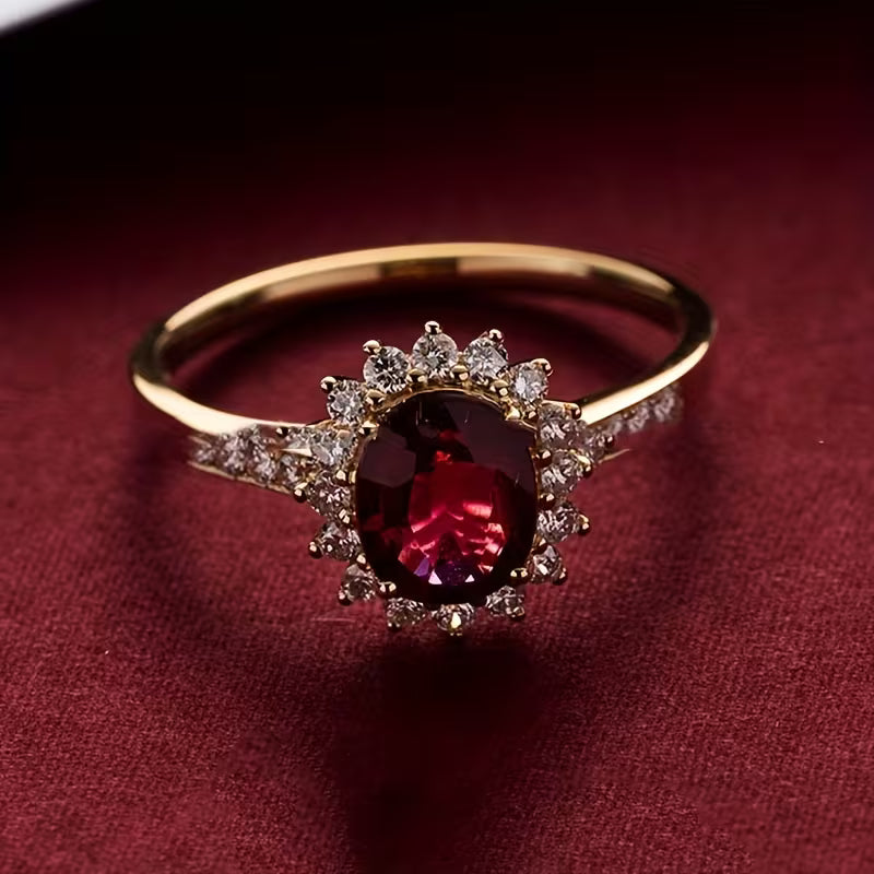 Empress Red Anel | Ouro