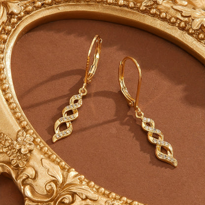 Shimmer Twist Ava Brincos | Ouro