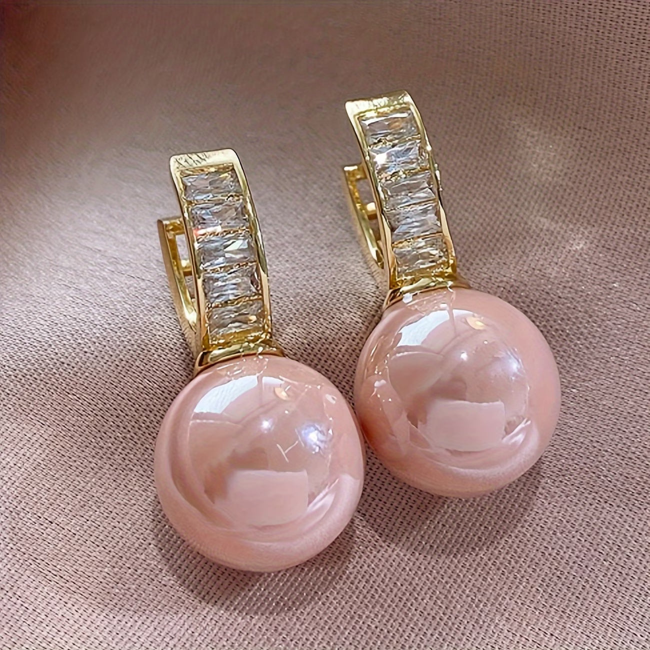Blushing Brincos de Pérolas