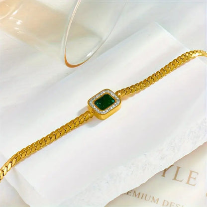 Ouro Esmeralda Chain Pulseira