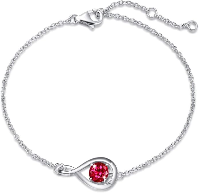 Rubi Infinity Pulseira | Branco Ouro