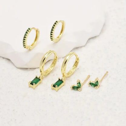 Fiorenza Viridelle Brincos Conjunto | Ouro