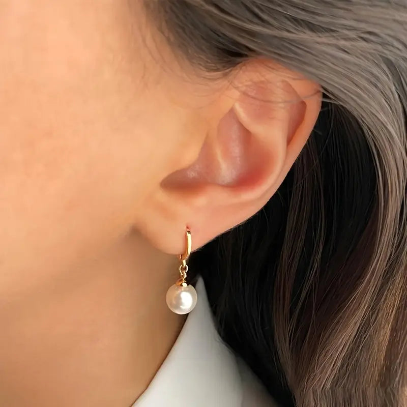 Elegant Graceful Colar de Pérolas Conjunto