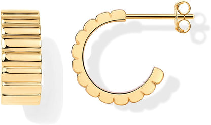 Classic Ridge Brincos | Ouro