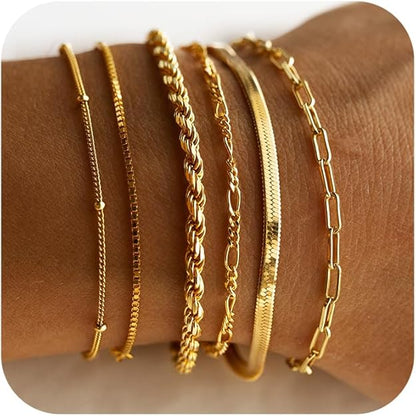 Isabella Vernetta conjunto de pulseiras | Ouro