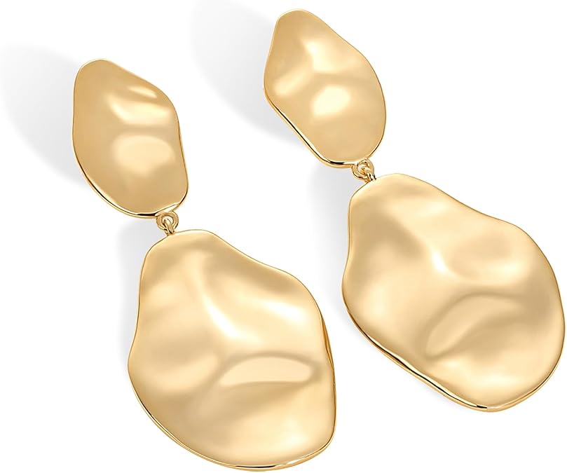 Ripple Wave Brincos | Ouro