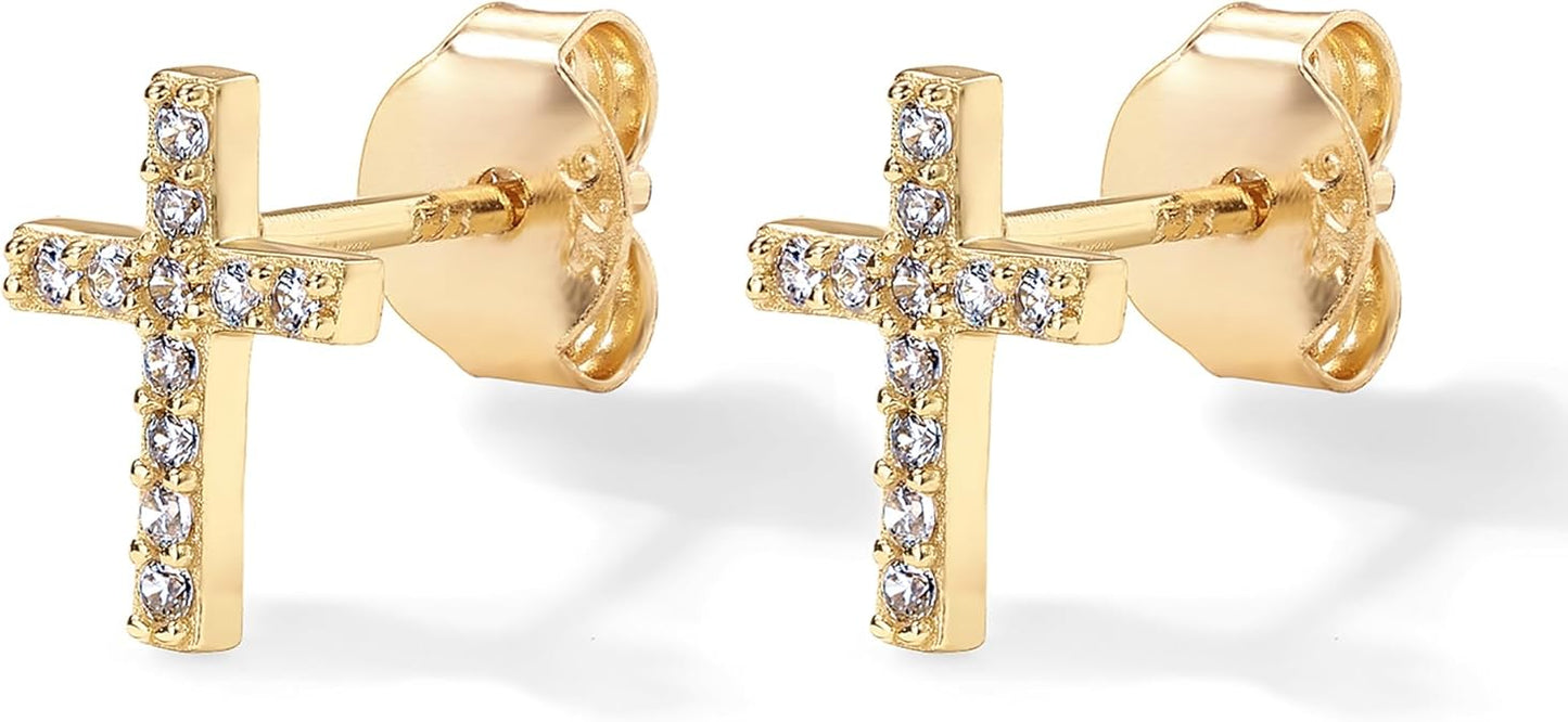 Paved Cross Studs | Ouro