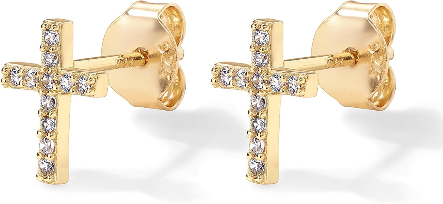 Paved Cross Studs | Ouro