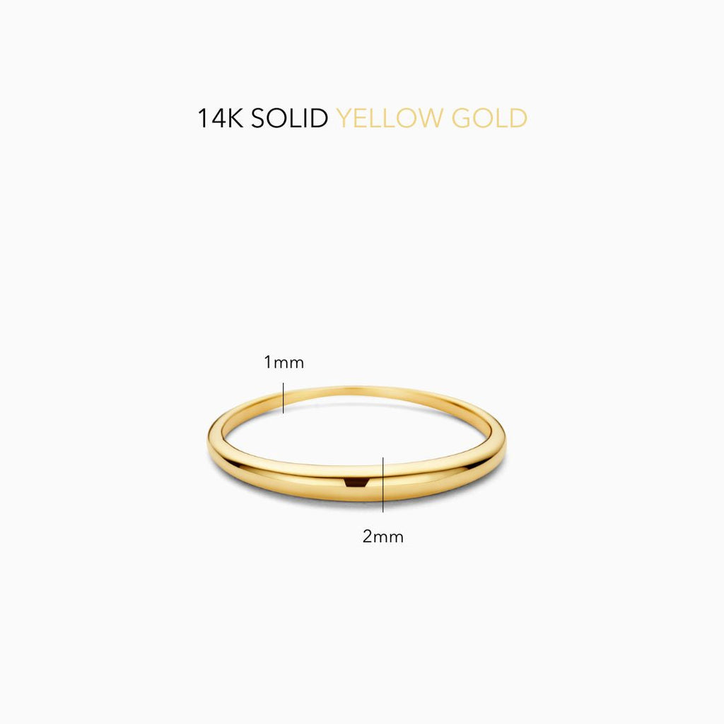 Slim Dome Anel | Ouro
