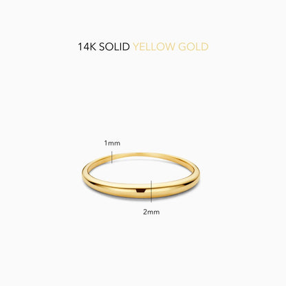 Slim Dome Anel | Ouro