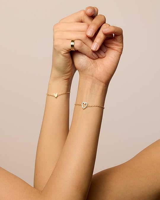 Radiant Coração Pulseiras | Ouro