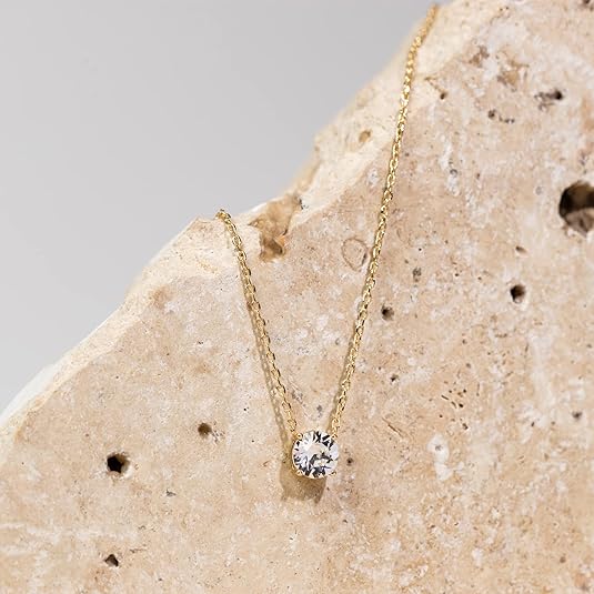 Aurora Cristal Colar | Ouro