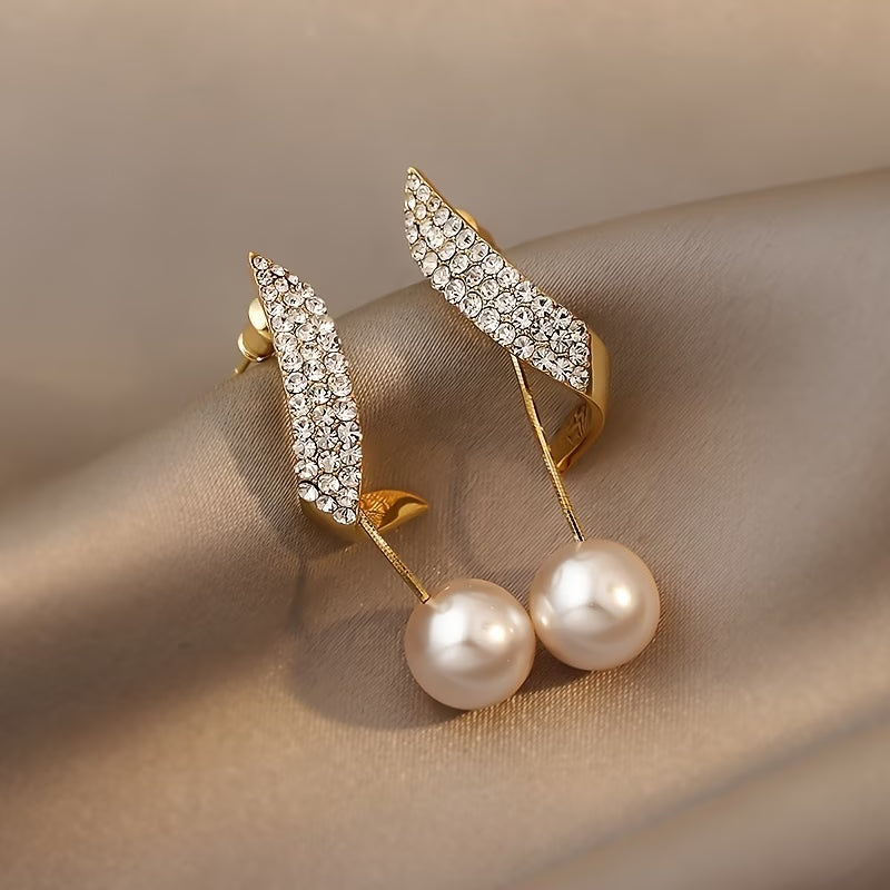 Cristal Pena Brincos de Pérolas