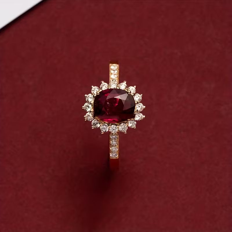 Empress Red Anel | Ouro