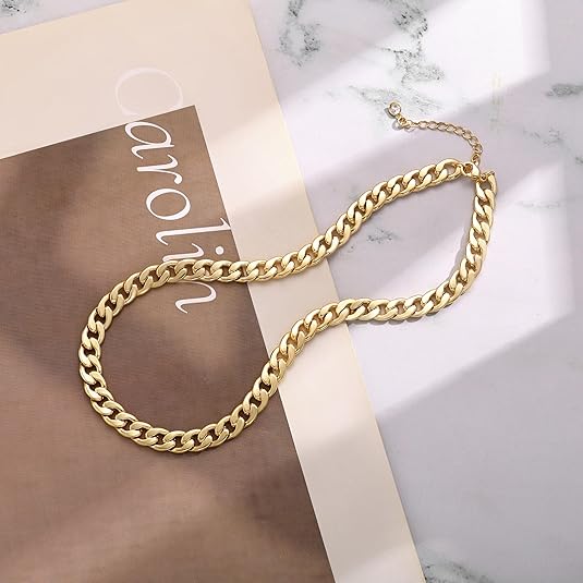 Chunky Cuban Link Colar | Ouro