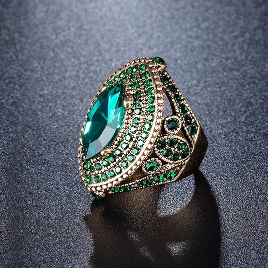 Esmeralda Regent Anel | Ouro