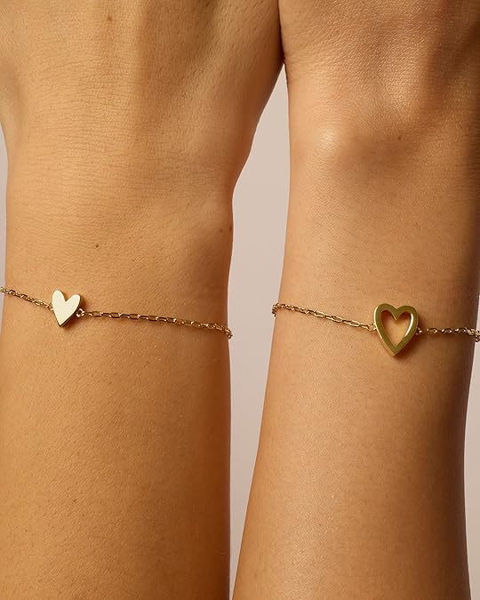 Radiant Coração Pulseiras | Ouro