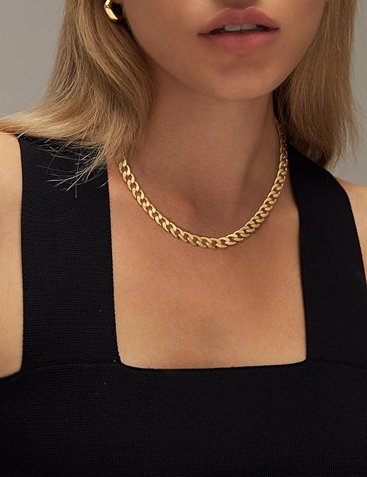 Chunky Cuban Link Colar | Ouro