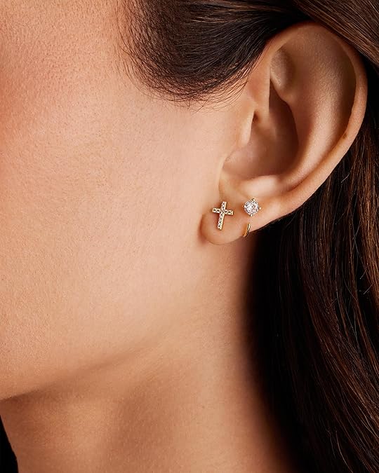 Paved Cross Studs | Ouro