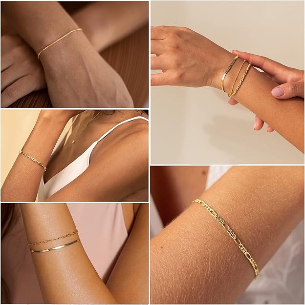 Isabella Vernetta conjunto de pulseiras | Ouro