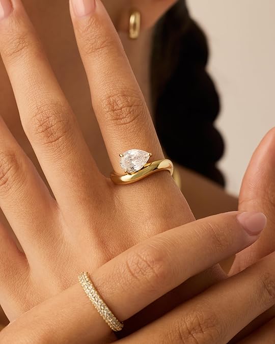 Wavy Promise Anel | Ouro