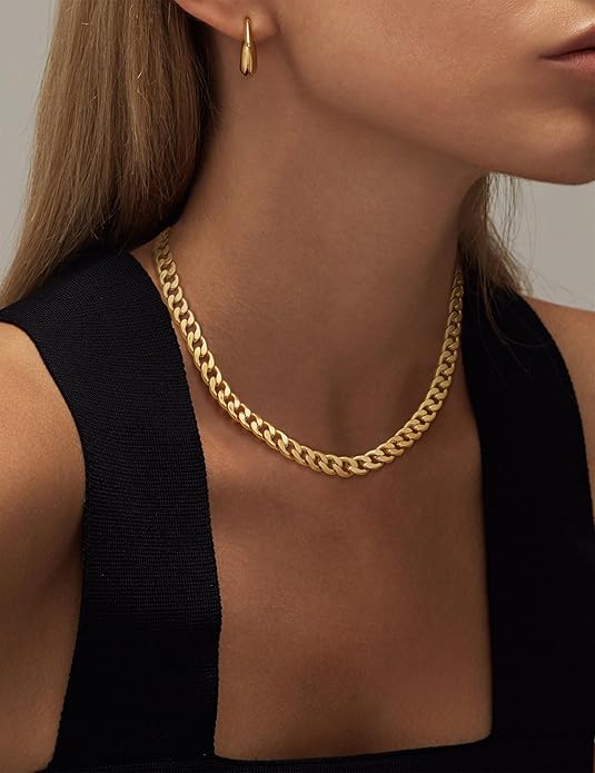 Chunky Cuban Link Colar | Ouro