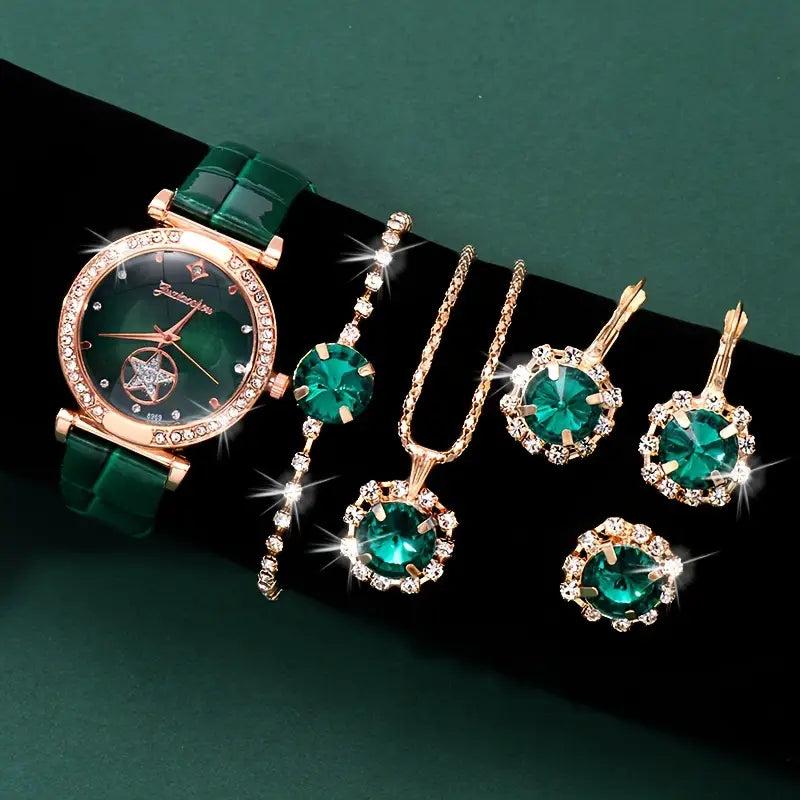 Verdantra Timecourt Conjunto de Joias | Ouro