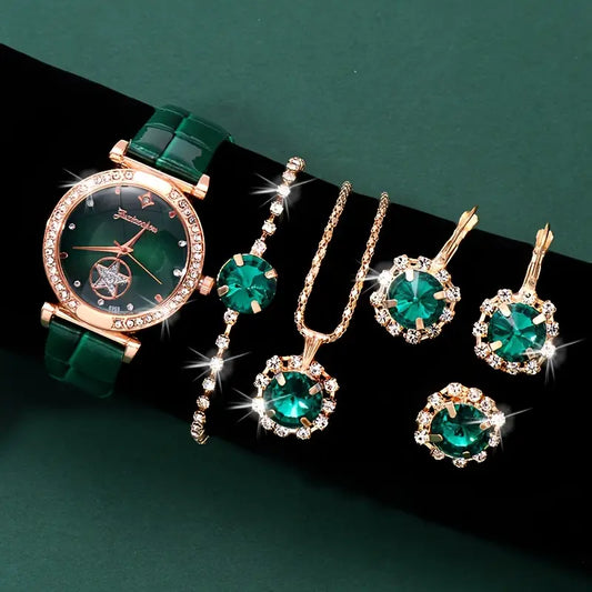 Verdantra Timecourt Conjunto de Joias | Ouro