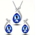 Classic Mermaid Elegance Conjunto de Joias | Branco Ouro