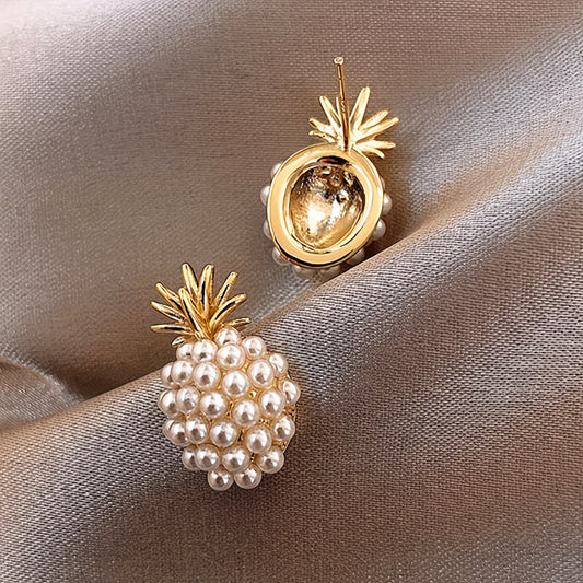 Pérola Pineapple Brincos