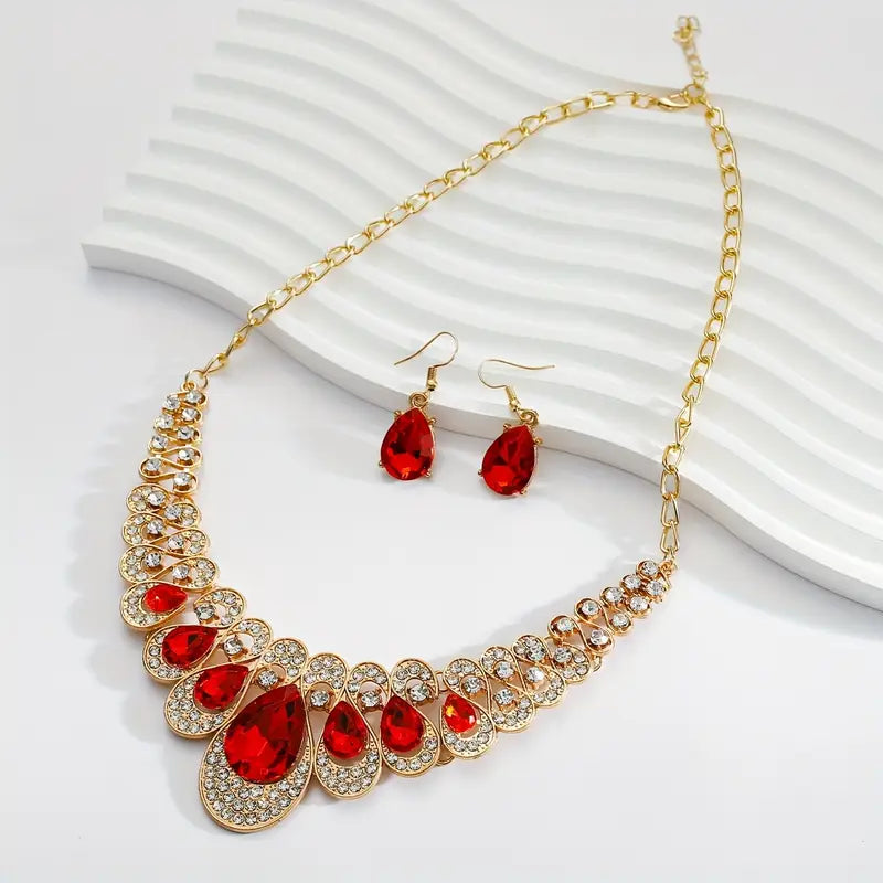 Maevina Crimselle Conjunto de Joias | Ouro