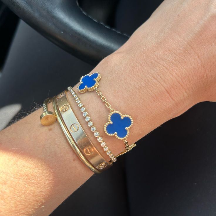 Clover Pulseira Blue