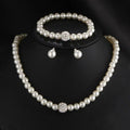 Pérola Beaded Conjunto de Joias